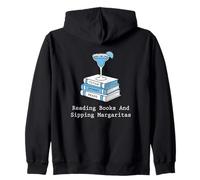 Lecturas de ficción para Amantes de los Libros & Margaritas Sudadera con Capucha