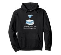Lecturas de ficción para Amantes de los Libros & Margaritas Sudadera con Capucha