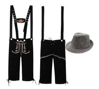 Lecturas en La Historia Medieval Étnico Masculino Tradicional Oktoberfest Trajes Peto Mono Sombrero De Dos Piezas Cosplay Disfraces Sexy Para Mujeres (Gris, L)