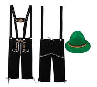Lecturas en La Historia Medieval Étnico Masculino Tradicional Oktoberfest Trajes Peto Mono Sombrero De Dos Piezas Cosplay Disfraces Sexy Para Mujeres (Verde, L)