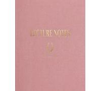 Lecture Notes - Aesthetic Pink Notebook for Girls: 8.5 x 11 College Ruled Journal | 100 Lined Pages | Cute Minimalist Notebook for School, University Lectures and Study