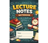 Lecture Notes Notebook: College Ruled Notebook for Students - Lined Journal for Lectures, Class Notes, and Study