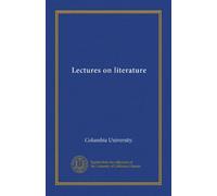 Lectures on literature