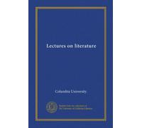 Lectures on literature ((copy 1))