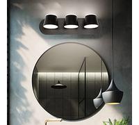 Led 24W Espejo Luz Fresca Blanco 6000K Baño Espejo Gabinete Lámpara 3 Cabeza Giratoria de la Cama de la Pared de la Luz Impermeable Anti Niebla de la Luz Del Baño