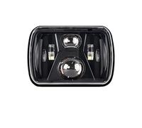 Led 5x7 7X6 Inch Retangular Feixe Farol Com High/Low DRL Square Headlight For Jeep For Cherokee For XJ For Wrangler For truck 4X4,Luz de giro