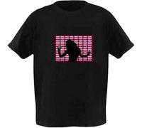 LED Activated Music T-Shirt Sound Luminous Equalizer for Adults and Kids Novelty Clothing Party DJ Music Show Wear(4XL, No9)