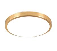 LED Alrededor Dorado Plafón Techo acrílico Aluminio lámparas de cocina Moderno Dormitorio Lámpara de techo 18W Corredor Lámpara de baño Luz blanca 6000K Corredor balcón Sala Entrada Ø26cm