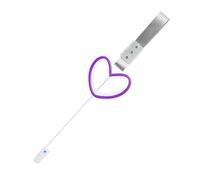 LED Ambient Lighting Car - Rear View Mirror Charm, Car Interior Atmosphere Lights, Heart Shaped Automotive LED Ornament, Rear Bumper Warning Ring for SUV RV Sedan Truck Auto Vehicle Minivan Van