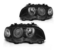 LED Angel Eyes Faro Combinado Compatible BMW 3 E46 Coupé/Cabrio 99-03 Negro