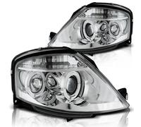 LED Angel Eyes Faros Combinados Tuning Tec Para Citroen C3 02-09 Cromado