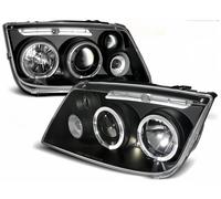 LED Angel Eyes Frontscheinwerfer Para VW Bora 98-05 Negro Izq. Der.