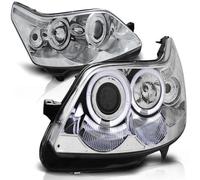 LED Angel Eyes Lámparas Faros Combinados Para Citroen C4 04-10 Cromo