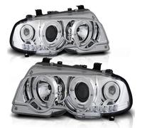 LED Angel Eyes Luces Delanteras Compatibles BMW 3er E46 99-03 Cromado S