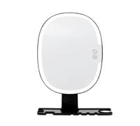 LED Anti-Fog Shower Mirror with Shaver Holder, Rechargeable Touch Control