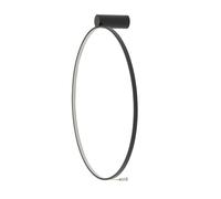 LED Aplique Metal Redondo D:60CM Negro Blanco Neutro 4000K 700Lm Wandleuchte