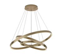 Maytoni Lámpara colgante LED Rim, 3 luces, color latón, 3000K EC:EPREL:1370216