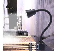 LED Arbeitsleuchte, lámpara CNC Maschinenk, 360 Schwenkfunktion + Magnetfuß, ideal para Werkzeugmaschinen anwendbar, wie CNC, Stanz, Drehmaschine, Bohrmaschine, Maschinen und Werkstattarbeitsbank