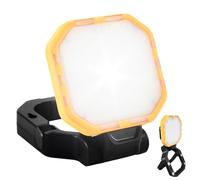 LED Arbeitsleuchte LED Baustrahler Akku tragbare Arbeitschleucte, Wiederaufladbarer Strahler, 180° Drehung Campinglampe tragbare für Garage Baustelle Werkstatt Grill Wandern