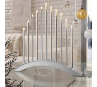 LED Arco de Luces Advent Weihnachtsleuchter Puente Navidad Cromo SL19-1