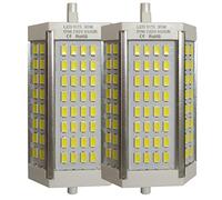 LED ATOMANT 2x Bombilla LED R7S 118mm 30W Regulable Color Luz Fria 3000lm | Color Blanco Frio 6500K, Sin ventilador