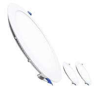LED ATOMANT 3x Downlight LED Empotrable Corte 200mm 20W CCT 3000-6500K | Diametro 220mm, Con Selector de color CCT, 2100 Lumenes, Driver incluido