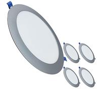 LED ATOMANT 5x Panel LED Redondo Plata Corte 205mm 20W CCT 3000-6500K