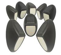 LED ATOMANT 8x Aplique LED Solar de Pared Negro Color Luz Calida 30LM IP65