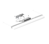 LED ATOMANT Aplique LED Cromado para Baño 10W 40 cm. Color Blanco Frio 6500K (40cm). 1000 Lumenes. Luz para Espejo.