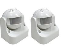 LED ATOMANT Detector de Movimiento Infrarrojos Orientable de Superficie, con Sensor Luminico Regulable, Alcance 6m, Angulo deteccion 180º, para LED (Paquete de 2)