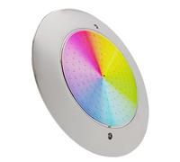 LED ATOMANT Foco de Piscina LED 12W RGB Impermeable IP68 Sumergible, Ø25cm, Acero Inoxidable, Montaje en Superficie