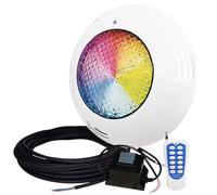 LED ATOMANT Foco de piscina LED 45W RGB, Luz para Piscina Impermeable IP68 Sumergible, Cable 20m, Con Transformador AC 220V/12V AC y Mando a distancia por control remoto