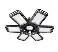 LED ATOMANT Luces de Garaje LED 50W, Diseño Hexagonal con 6 Paneles Ajustables, Iluminacion Blanca Fria 6000LM, Angulo Direccionable 90º por Panel, Casquillo E27, Facil Instalacion