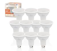 LED ATOMANT Pack 10x Bombilla LED GU10 8W, Color Blanco Frio (6500K), 800 Lumenes, Halogeno LED equivalente a 80W tradicional