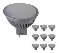 LED ATOMANT Pack 10x Bombilla LED MR16 12V/24V 7W Regulable. Color Blanco Neutro (4500K). 600 Lumenes. 120 grados. GU5.3