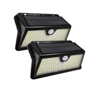 LED ATOMANT Pack 2x Aplique Solar LED 5W con Detector de Movimiento y Crepuscular, Ideal para Iluminacion Exterior nergetica, Resistente al Clima, Facil Instalación y Bajo Consumo