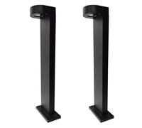 LED ATOMANT Pack 2x Balizas Exterior Jardin 7W, color blanco frio 6500K, IP67 Impermeable, 750LM Poste de iluminacion LED negro antracita de metal para Caminos