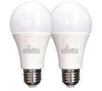 LED ATOMANT Pack 2x Bombilla LED E27 A60 10W. Color Neutro (4500K). 820 Lumenes. Casquillo grueso.