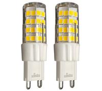 LED ATOMANT Pack 2x Bombilla LED G9 5W Regulable. Color Blanco Frio (6500K). 550 Lumenes. Equivalentes A Bombillas Halógenas De 60W. Base Ceramica.