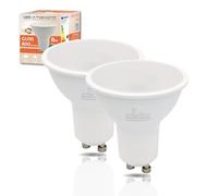 LED ATOMANT Pack 2x Bombilla LED GU10 8W, Color Blanco Frio (6500K), 800 Lumenes, Equivalente a 80W tradicional
