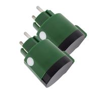 LED ATOMANT Pack 2x Enchufe Inteligente Exterior 16A, Enchufe Redondo Verde Wifi IP44, Smart Life y Tuya, Compatible con Alexa y Google Assistant