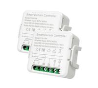 LED ATOMANT Pack 2x Mini Interruptor Persianas WiFi, Controlador programable con Temporizador, Control Remoto APP Smart Life y Voz, Compatible con Alexa y Google Home, Uso con cortinas o persianas
