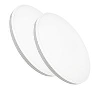 LED ATOMANT Pack 2x Plafon LED Redondo 24W, RGB, CCT Regulable 3000K-6500K, Control Remoto Incluido, Luz Personalizable, Diseño Moderno, Facil Instalacion