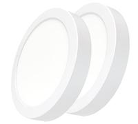 LED ATOMANT Pack 2x Plafon LED Redondo Superficie 24W, Color Blanco Frio (6500K), 2200 lumenes, Diametro 300mm