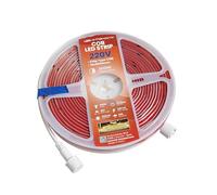 LED ATOMANT Pack 2x Rollo de 5 metros de Tira de Luz LED COB Directa a 220v, Color Blanco Calido (3000K), Impermeable IP65, Corte cada 16,5cm 8W/m