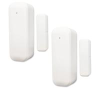 LED ATOMANT Pack 2X Sensor Apertura Puerta WiFi y Ventana Inteligente con Aviso movil, Detector Puerta Abierta Compatible con Alexa y Google Home