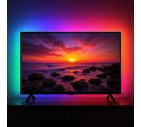 LED ATOMANT Pack 2x Tira de Luz de 2m con sincronización musical para TV RGB LED 5V USB, Incluye Mando y Adhesivo, 70LED/m, Corte cada 50 cm, Para habitacion o Salon, (TV de 32 a 42 pulgadas)