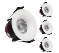 LED ATOMANT Pack 4x Downlight LED Redondo Empotrable 8W CCT, Con Selector de Color Blanco (Calido, Neutro o Frio), IP65, Corte 70mm, 720 Lumenes, Ceiling Integrado Directo a 220V