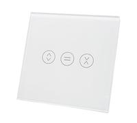 LED ATOMANT Pack 4x Interruptor de Cristal para Persiana Wifi, Interruptor Inteligente Mediante APP del Telefono, Compatible con Alexa y Google Home, Pulsador Tactil para Motor Persianas/Cortinas