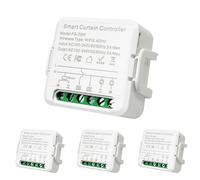 LED ATOMANT Pack 4x Mini Interruptor Persianas WiFi, Controlador programable con Temporizador, Control Remoto APP Smart Life y Voz, Compatible con Alexa y Google Home, Uso con cortinas o persianas